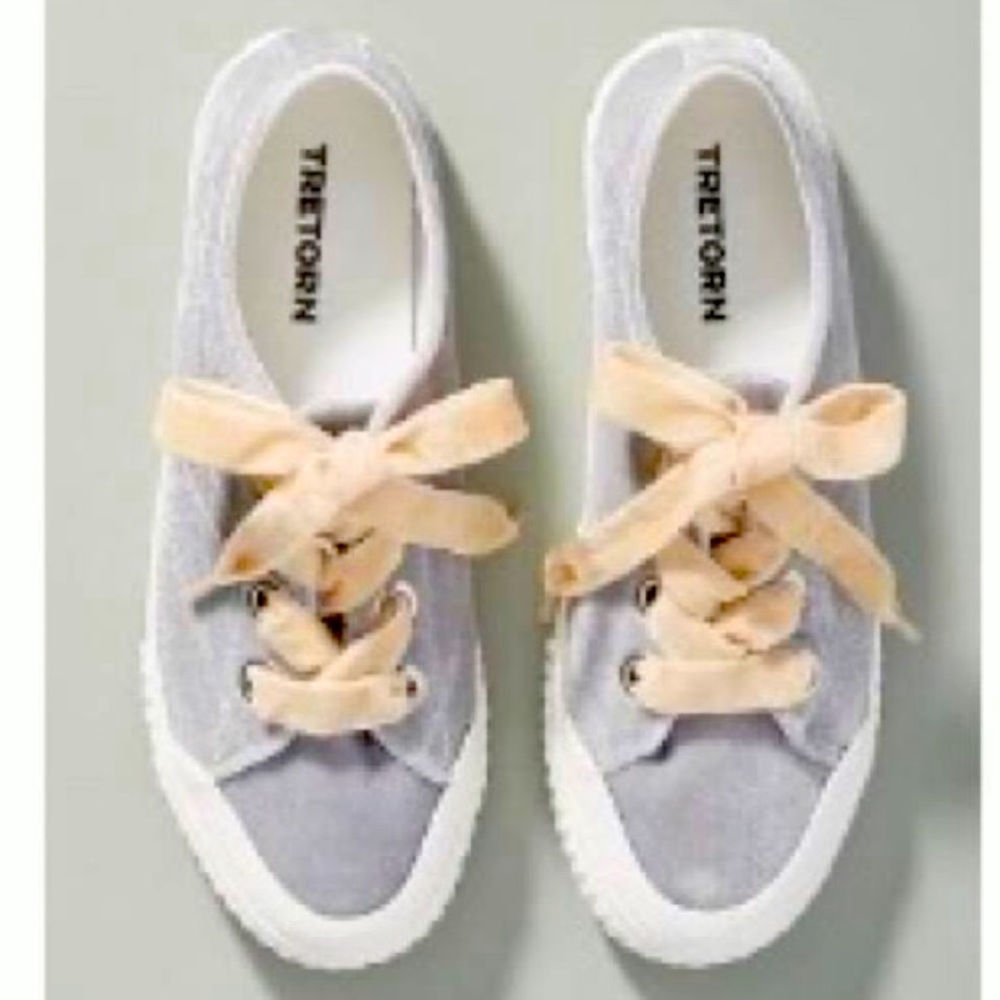 Anthro Tretorn velvet sneakers